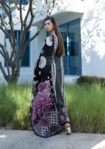 Elaf Unstitched Lawn Prints '26 - EPN-1B POIS & HER, digital printed lawn suit with cambric trouser and voile dupatta, side look