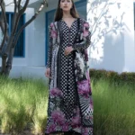 Elaf Unstitched Lawn Prints '26 - EPN-1B POIS & HER, digital printed lawn suit with cambric trouser and voile dupatta