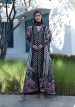 Elaf Unstitched Lawn Prints '26 - EPN-1B POIS & HER, digital printed lawn suit with cambric trouser and voile dupatta, fulll suit