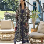 Elaf Unstitched Lawn Prints '26-EPN-6A BOO BERRY, floral digital lawn suit with cambric trouser and voile dupatta, airy and elegant, full front look
