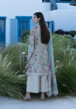 Elaf Unstitched Lawn Prints ’26 EPN-8B FAIRYTALE floral lawn suit with cambric trouser and voile dupatta, perfect summer daytime wear, back side