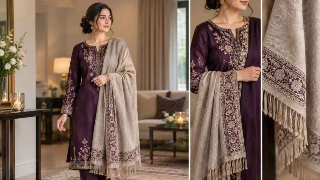 One Arm Formal Shawl Drape