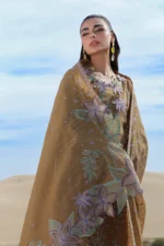 Rang Rasiya Embroidered Lawn Suit 2026 | MINAAL with cotton net embroidered panels, organza borders and textured dupatta style with borders