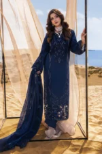 Rang Rasiya Embroidered Lawn Suit 2026 | NATALIA featuring embroidered lawn shirt with organza borders and embroidered dupatta, front