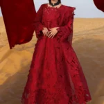 Rang Rasiya Embroidered Lawn Suit 2026 | RAMEEN with embroidered lawn panels, organza neckline, schifli sleeve motifs and textured dupatta