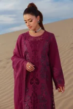 Rang Rasiya Embroidered Lawn Suit 2026 | ZARA — Unstitched premium summer lawn suit featuring detailed embroidery on lawn and organza, including dupatta and trouser, from Rang Rasiya’s 2026 collection. front shirt