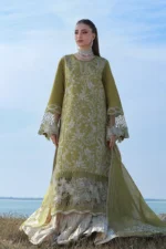 Rang Rasiya Embroidered Lawn Suit 2026 | ZARIAH featuring embroidered lawn panels, organza cutwork borders, neckline embroidery and textured dupatta