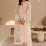 Tabeer By Zarif 3-Piece Unstitched Embroidered Silk Dress | 02 Florielle embroidered raw silk suit with applique work and organza dupatta, full suit