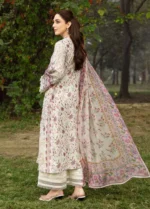 Elaf Chikankari Lawn ERC-5A MEHR embroidered chikankari lawn suit with chiffon dupatta, back side