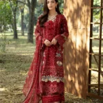 Elaf Premium Chikankari Lawn ERC-1B MARJAAN embroidered lawn suit with chiffon dupatta