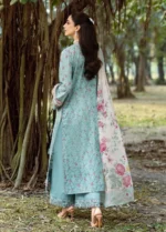 Elaf Premium Chikankari Lawn ERC-2B BATIK embroidered batik chikankari lawn suit with chiffon dupatta, back side