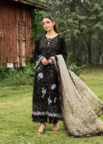 Elaf Premium Chikankari Lawn ERC-4A KOYAL 3 piece unstitched lawn suit with chiffon dupatta
