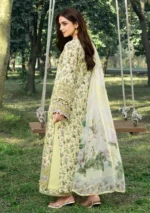 Elaf Premium Chikankari Lawn ERC-6A EYRA embroidered lawn suit with chiffon dupatta, side look
