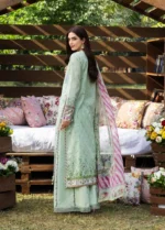 Elaf Premium Chikankari Lawn ERC-7B NAHL 3-piece unstitched lawn suit with chiffon dupatta, back side