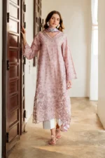 Iznik Embroidered Printed Lawn - SS 05 Tea Pink 3-Piece Unstitched Lawn Suit