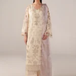 Pakistani Brand Iznik Embroidered Printed Lawn - SS 06 Off-White 3-Piece Lawn Suit