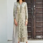 Iznik Embroidered Printed Lawn - SS 07 Pistachio Green 3-Piece Lawn Suit