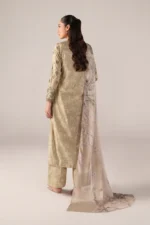 Iznik Embroidered Printed Lawn - SS 07 Pistachio Green 3-Piece Lawn Suit, back side