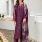 Iznik Embroidered Printed Lawn - SS 08 Purple Plum 3-Piece Lawn Suit