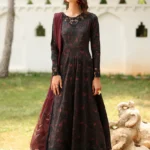 Iznik Embroidered Printed Lawn - SS 09 Black 3-Piece Unstitched Lawn Suit