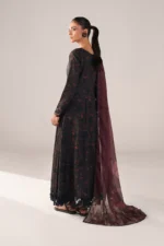 Iznik Embroidered Printed Lawn - SS 09 Black 3-Piece Unstitched Lawn Suit, side look