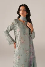 Iznik Embroidered Printed Lawn - SS 12 Dusty Ice Blue 3-Piece Lawn Suit, shirt outlook