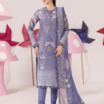 Maria B M Basics Spring Summer Unstitched Lawn-11b Purple 3-piece embroidered & printed lawn suit UK