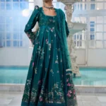 Sobia Nazir Unstitched Lawn Eid Edition-10b printed Anarkali with embroidered daman, cotton trouser & net dupatta UK
