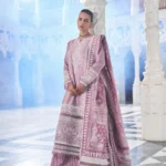 Sobia Nazir Unstitched Lawn Eid Edition-11b printed embroidered lawn front, back & sleeves with cotton trouser UK