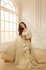 Sobia Nazir Unstitched Lawn Eid Edition-1a embroidered lawn suit with net dupatta for Eid in UK