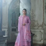 Sobia Nazir Unstitched Lawn Eid Edition-2a embroidered lawn suit with mirror work & chiffon dupatta UK