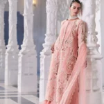 Sobia Nazir Unstitched Lawn Eid Edition-5b laser-embroidered lawn suit with net dupatta & cotton trouser UK