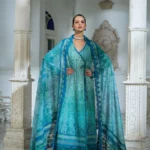 Sobia Nazir Unstitched Lawn Eid Edition-6a embroidered lawn suit with printed cotton net dupatta UK