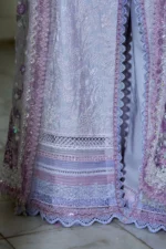 Sobia Nazir Unstitched Lawn Eid Edition-7a bead embroidered lawn suit with net dupatta UK