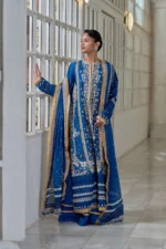 Sobia Nazir Unstitched Lawn Eid Edition-8a embroidered lawn suit with cotton trouser & chiffon dupatta UK