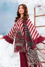 MBasics 3 Pc Unstitched Embroidered Lawn Suit-MB-26-8B Maria B M/Basics Eid II Spring Summer 2026 red lawn suit UK Zee Collections, side look
