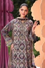 Maria B M.Prints Unstitched Embroidered Lawn Suit-MPT 03b blue 3 piece Pakistani lawn suit UK Eid summer outfit, front kameez