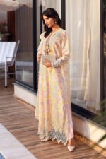 Maria B M.Prints Unstitched Embroidered Lawn Suit-MPT 07b, side look