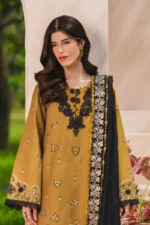 Rang Rasiya Unstitched Eid Outfit 26'-MAHI embroidered lawn suit 3 piece Pakistani designer dress schiffli 3D flower organza UK, shirt and dupatta embroidert