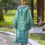 Elaf Bridgerton Prints EPB-1A NIA MARE digital printed lawn suit with voile dupatta and cambric trouser UK, full front look