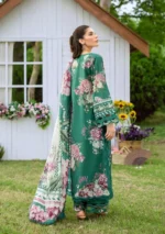 Elaf Bridgerton Prints EPB-8B MARIN digital printed lawn suit with voile dupatta and cambric trouser UK, back look