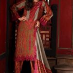 3-Piece Unstitched Charizma Combination Winter V1 ‘26 - CCW7-04, luxurious embroidered linen suit at Zee Collections UK, full front