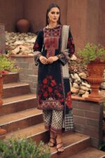 3-Piece Unstitched Charizma Combination Winter V1 ‘26 - CCW7-10, luxurious embroidered linen suit at Zee Collections UK, full front look