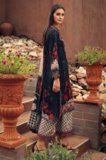 3-Piece Unstitched Charizma Combination Winter V1 ‘26 - CCW7-10, luxurious embroidered linen suit at Zee Collections UK, side look