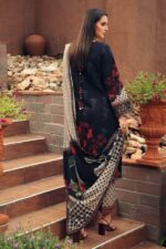 3-Piece Unstitched Charizma Combination Winter V1 ‘26 - CCW7-10, luxurious embroidered linen suit at Zee Collections UK, back look