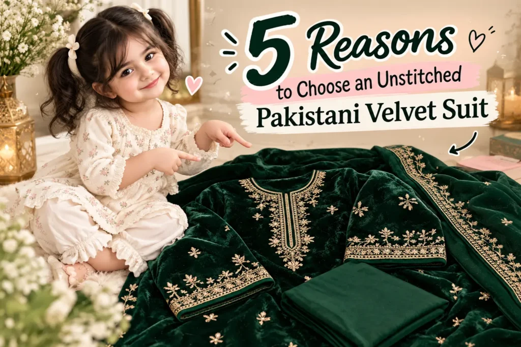 5 Reasons to Choose an Unstitched Pakistani Velvet Suit