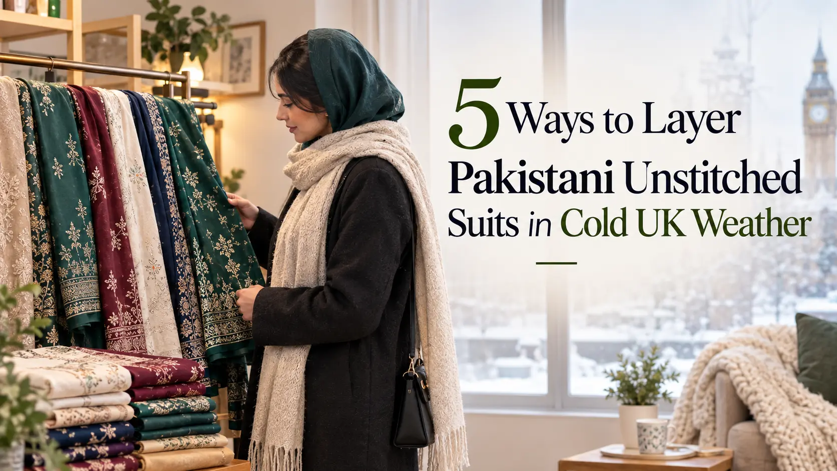 5 Ways to Layer Pakistani Unstitched Suits in Cold UK Weather