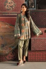 Maria B M.Prints 3-PC Unstitched Embroidered Cambric Suit MPT-3103-A, Maria B UK latest winter collection at Zee Collections, dupatta look