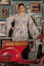 Maria B M.Prints 3-PC Unstitched Embroidered Cambric Suit MPT-3104-A, Maria B UK latest winter collection at Zee Collections, sleeves look