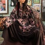 Maria B M.Prints 3-PC Unstitched Embroidered Cambric Suit MPT-3104-B, Maria B UK latest winter collection at Zee Collections, full front look